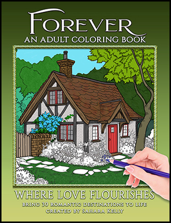 A historically themed coloring book cover by Sahara Kelly